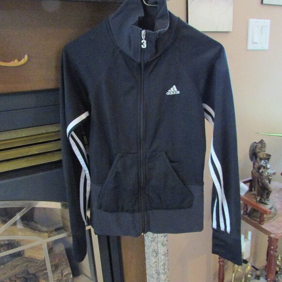 adidas Womens Essentials Warm-up Slim 3-Stripes Track Top - Picture 1 of 4